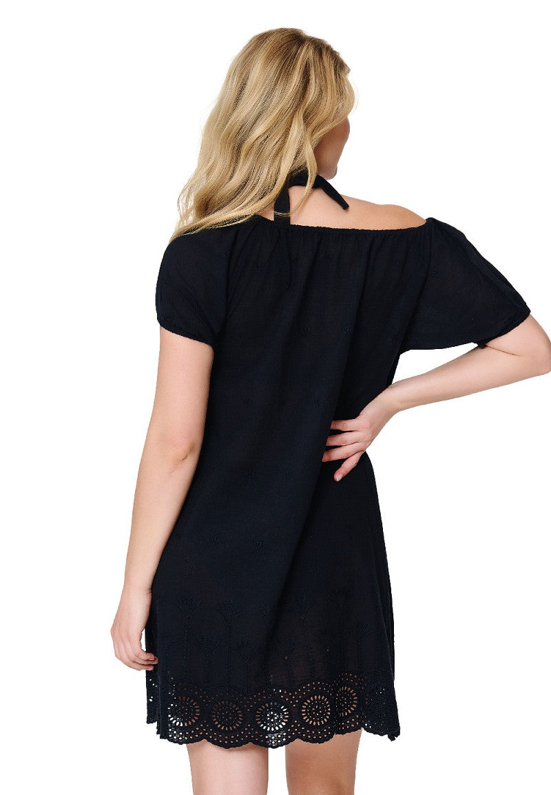 Cotton Comfy Jurk – Luchtige strandjurk met vrouwelijke details, Diverse kleuren