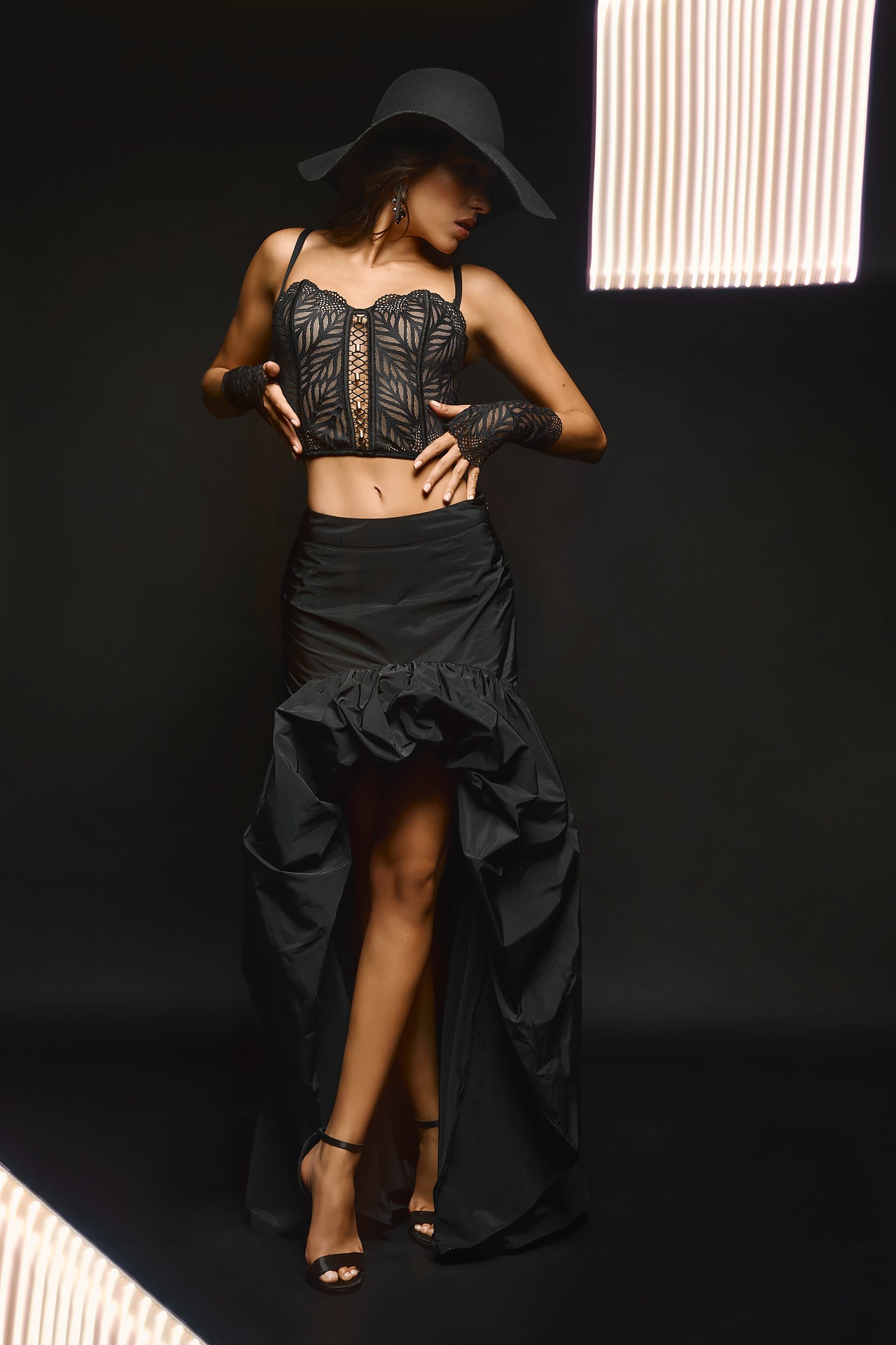 Floral Kanten Bustier