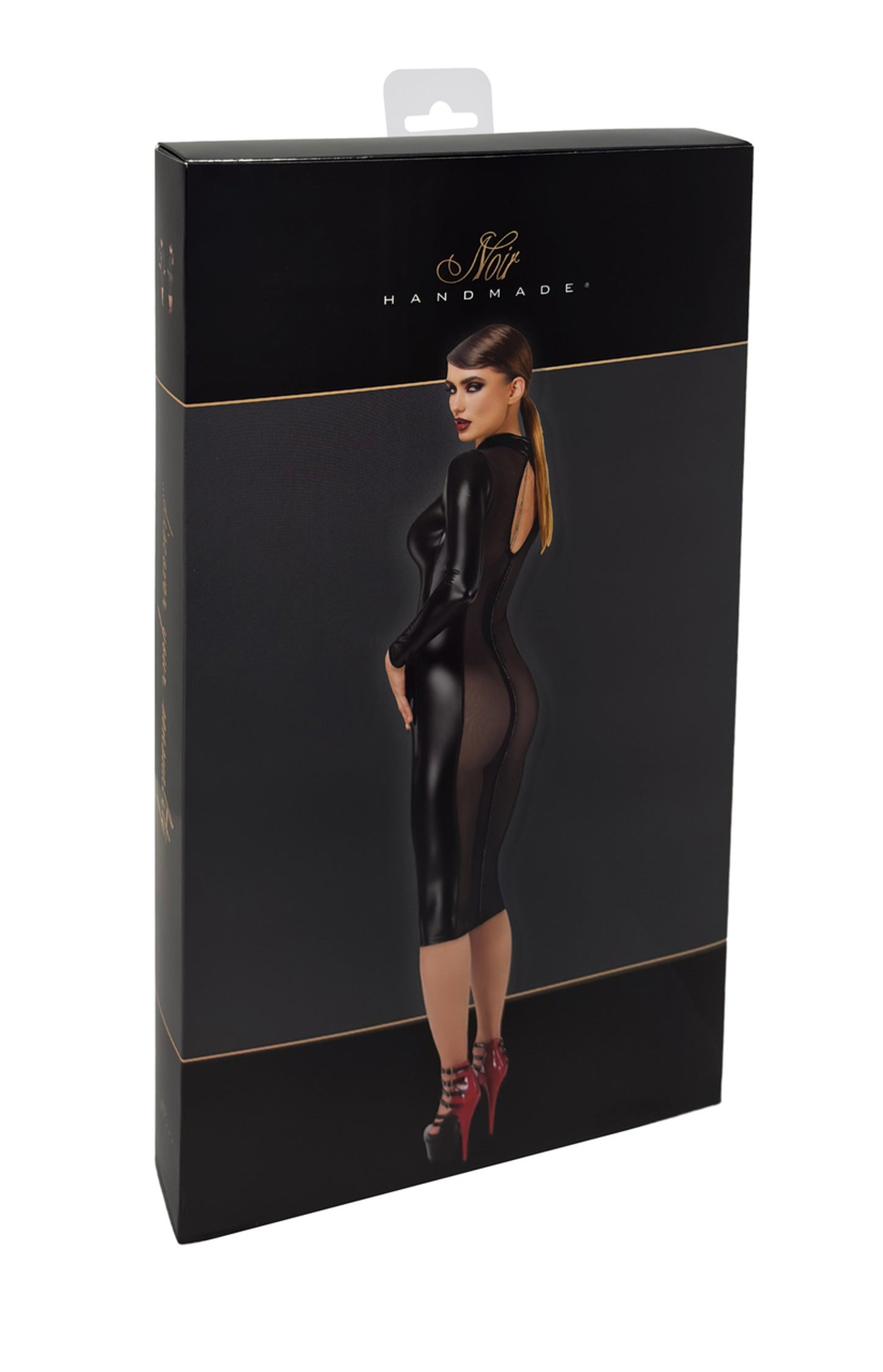 Luxuria Midi Dress – Elegantie met een Verleidelijk Randje