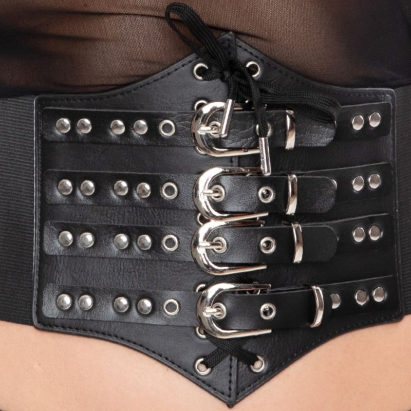 Kinky Diva - Taille Cincher met gespen