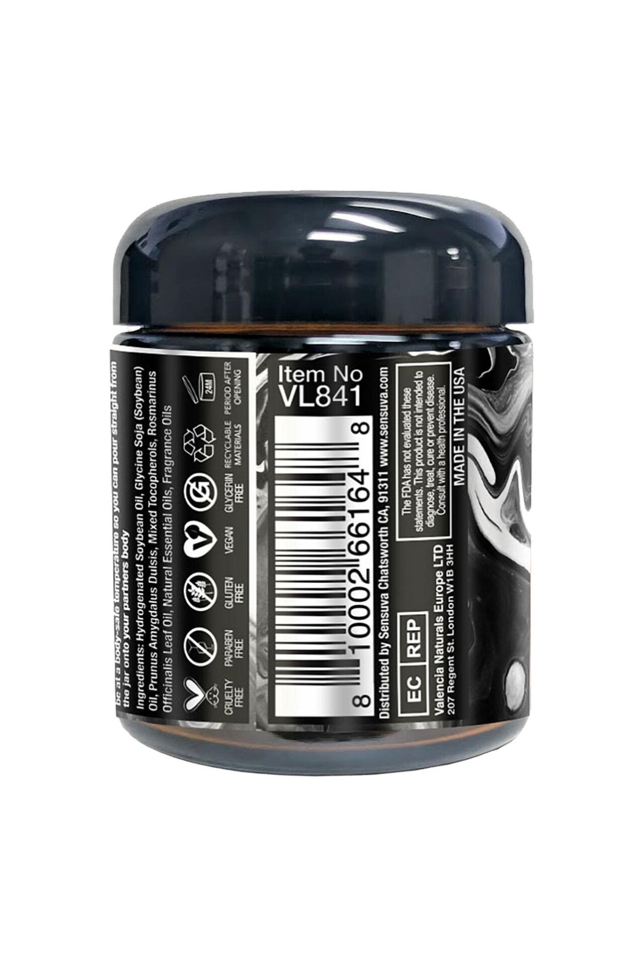 Lit massage kaars hero ocean and forrest sensuva missq