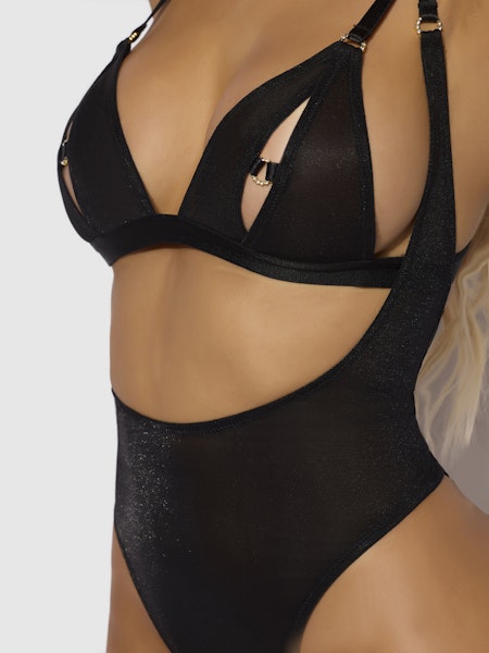 Yasmine Shimmer Mesh Bralette & Body Set – Voor nachten vol verleiding