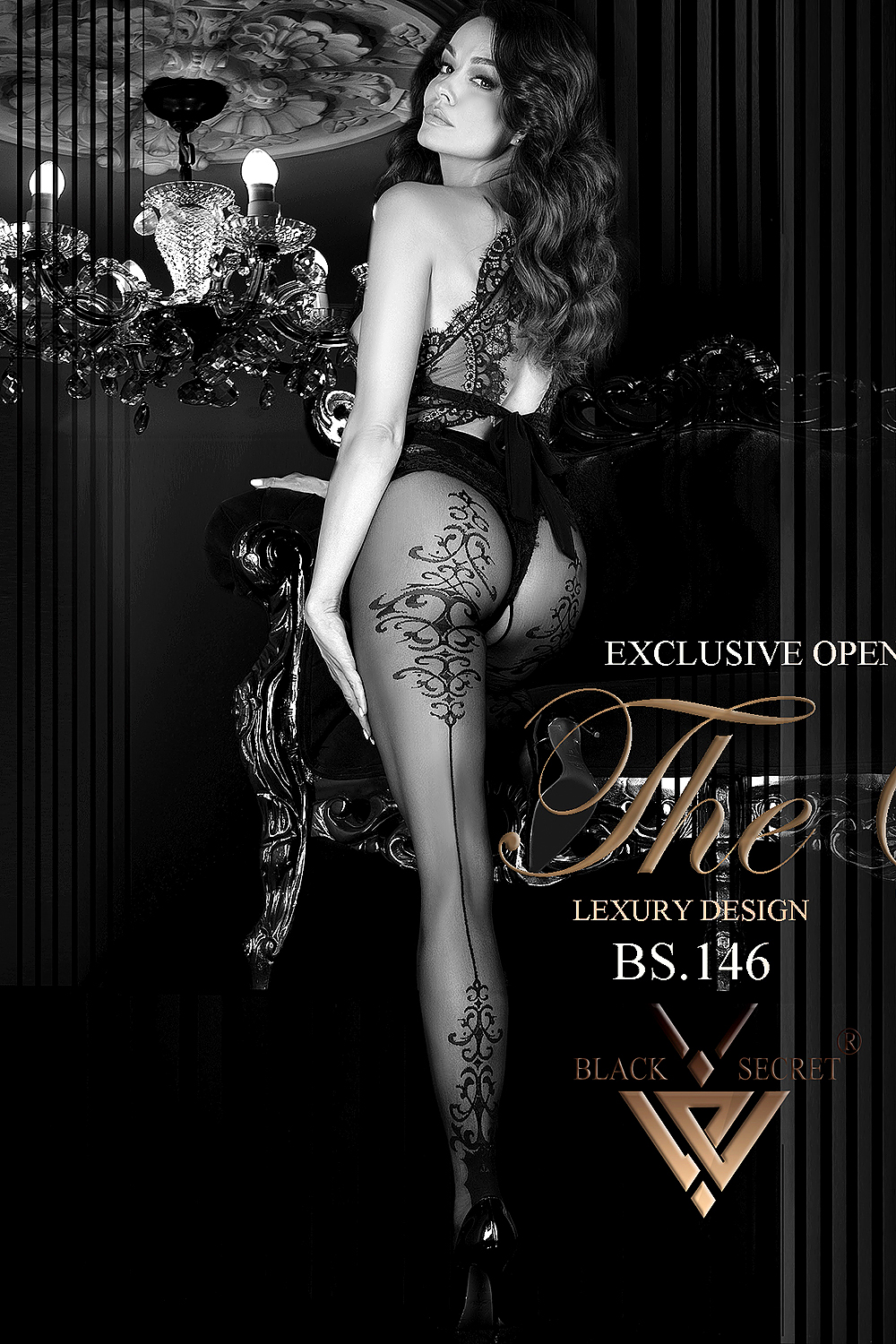 Black Secret - BS146 - Open Kruis Panty