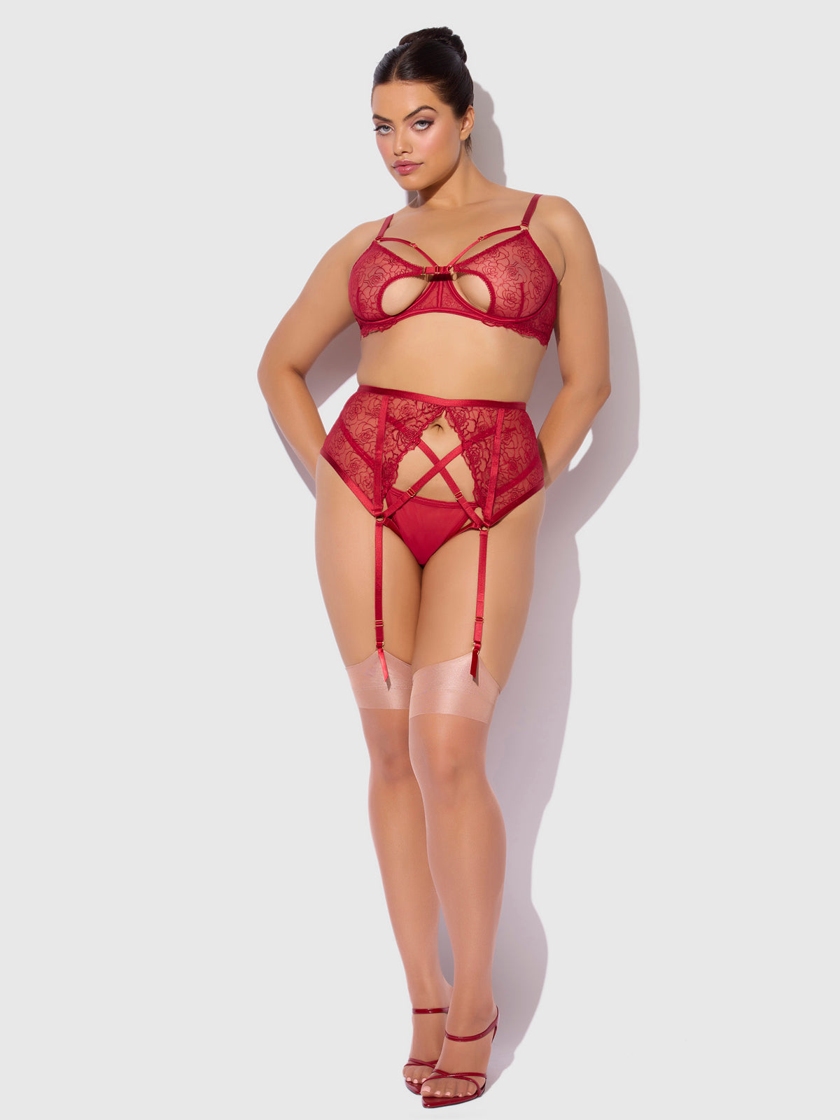 Rosalie - Verleidelijke kanten lingerieset - Inclusief Plus Size