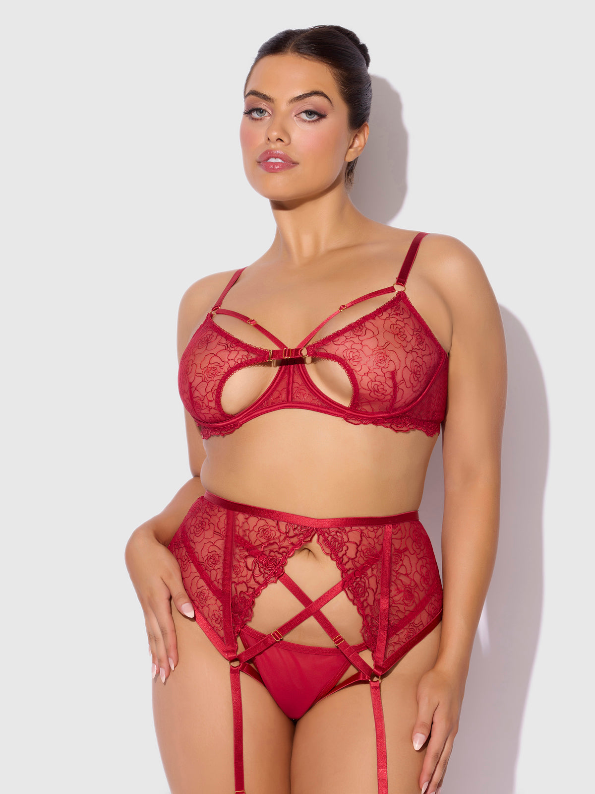 Rosalie - Verleidelijke kanten lingerieset - Inclusief Plus Size