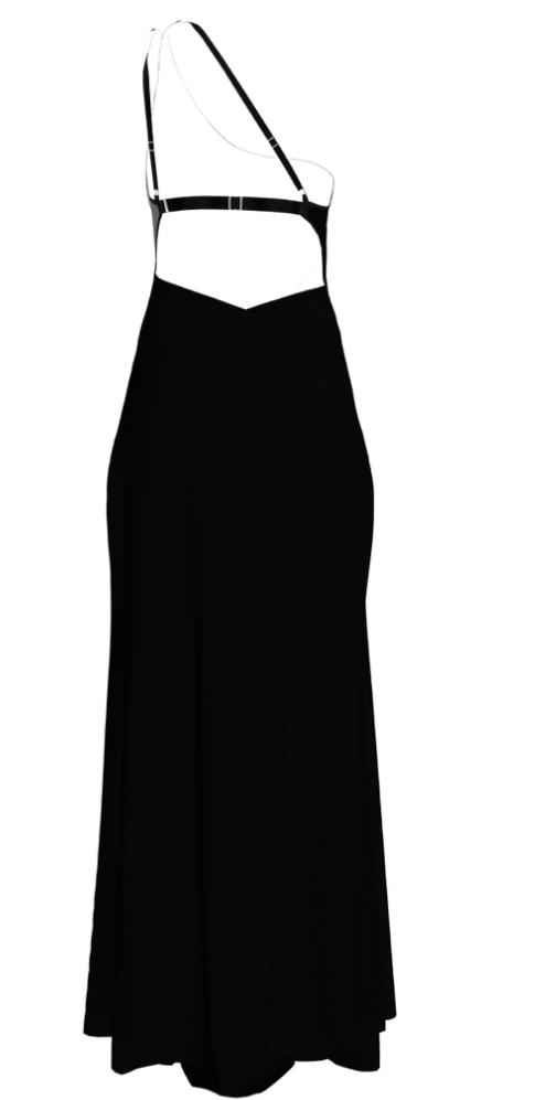 Pegasus Long Chemise – Luxe One Shoulder Jurk