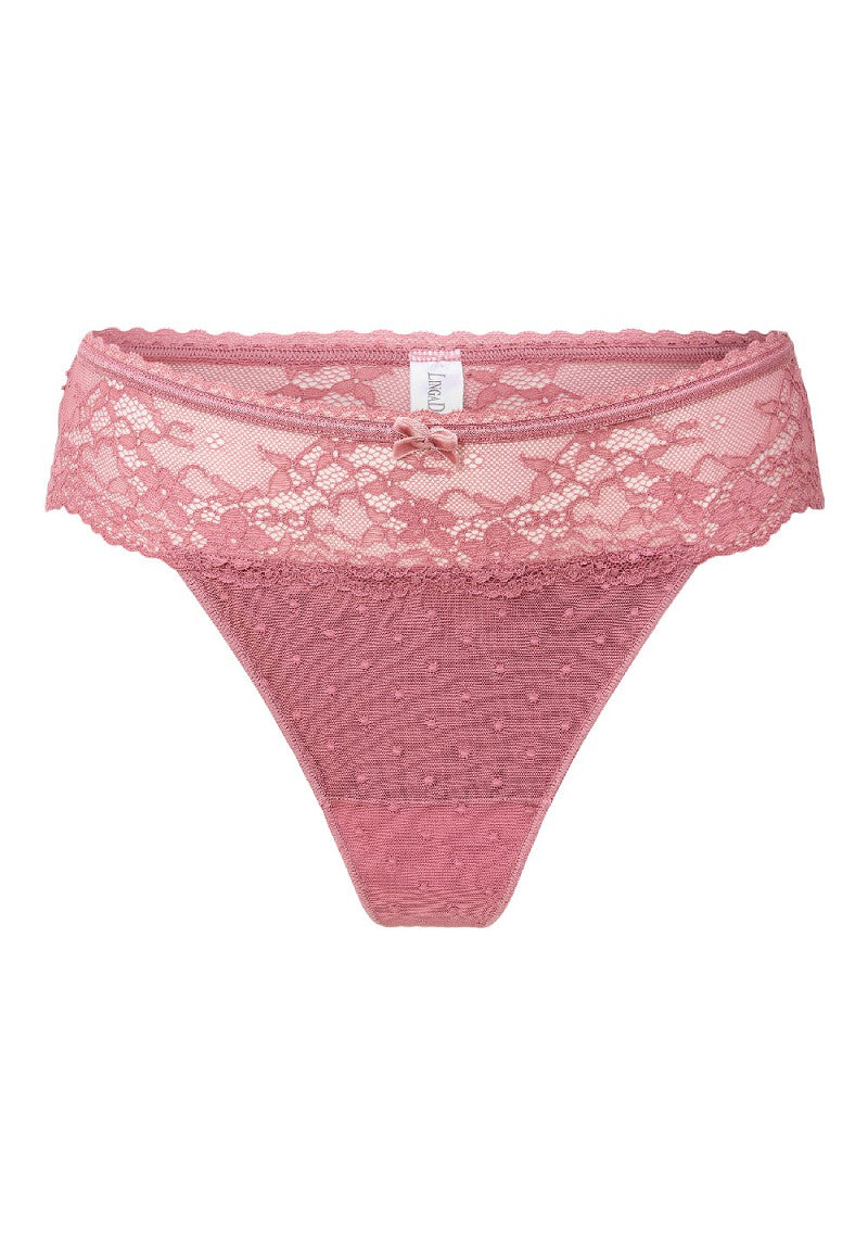 Daily, String met Kant en Strikdetail, meerdere kleuren