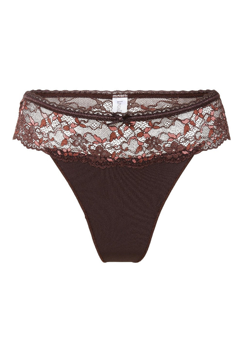 Daily, String met Kant en Strikdetail, meerdere kleuren