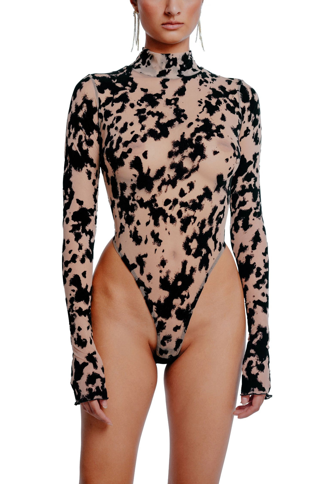 Harlow Bodysuit Nude met Lange Mouwen