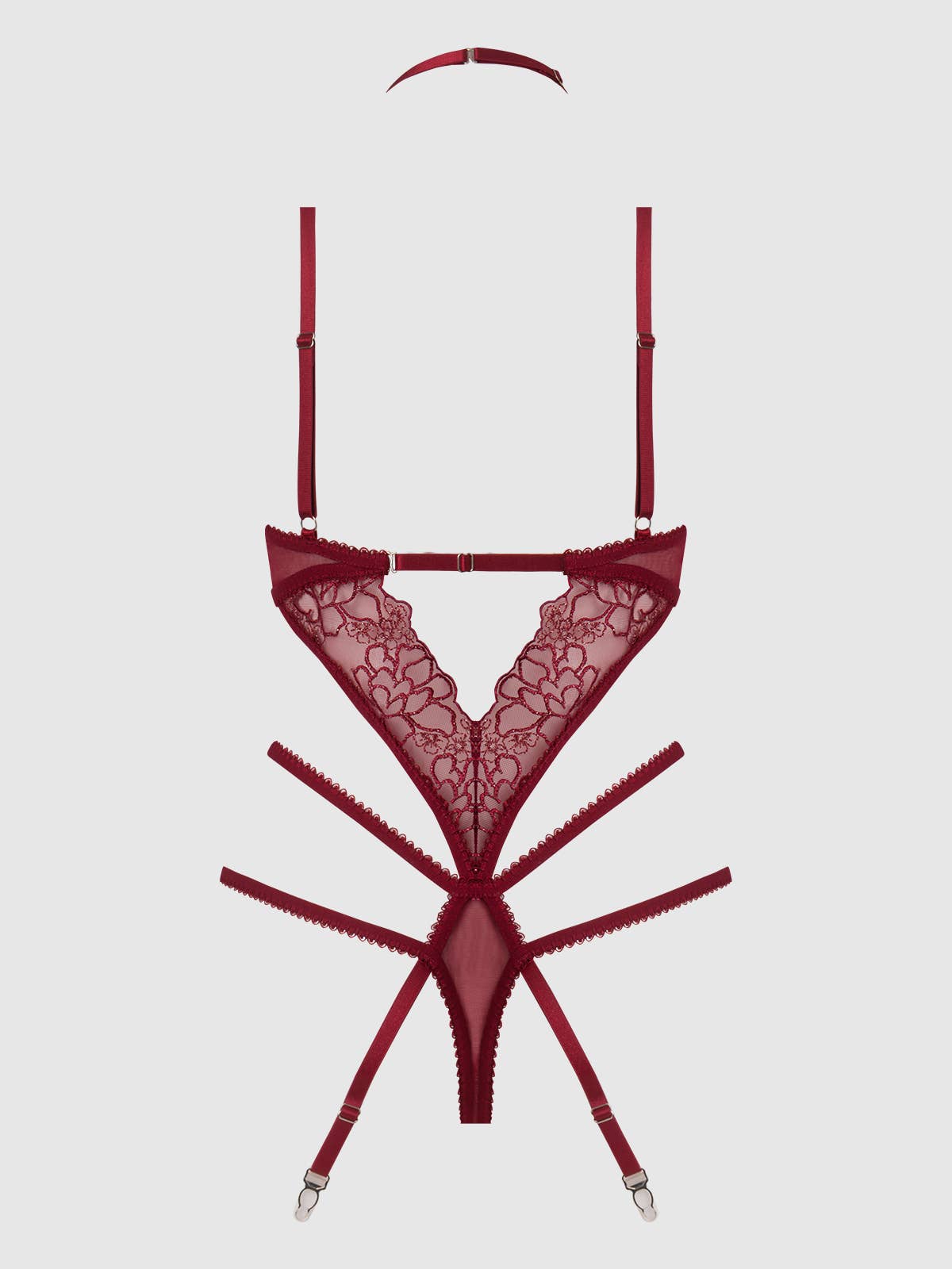 Eden Body – Verleidelijke Halter Body in Zwart of Rood
