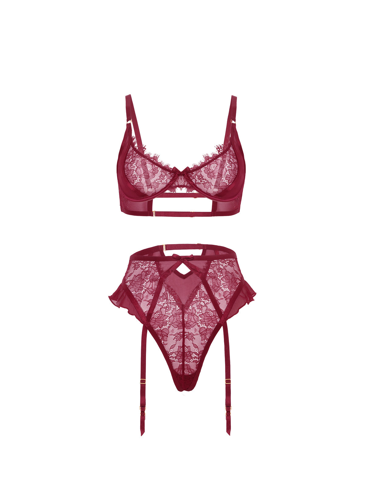 Margot Burgundy Lingerieset