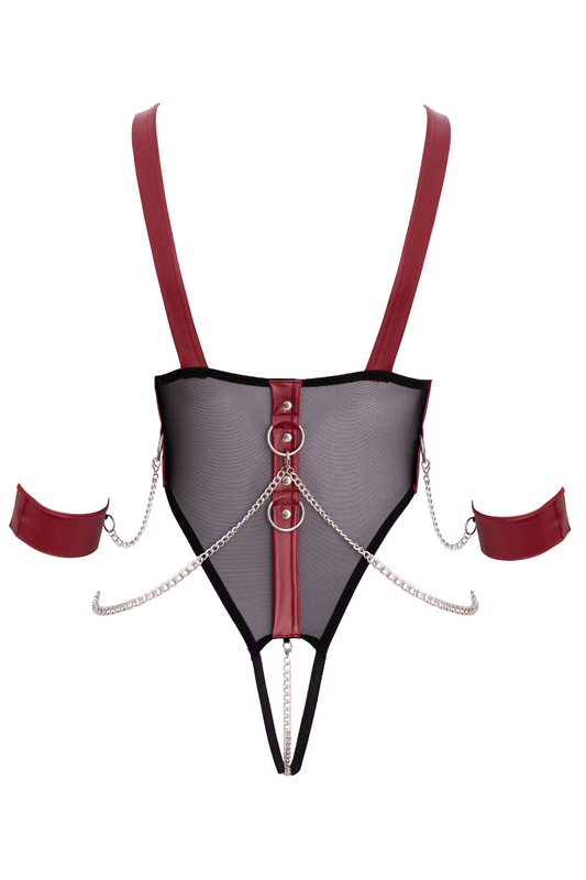 Bondage Bodysuit met Kettingen & Accessoires