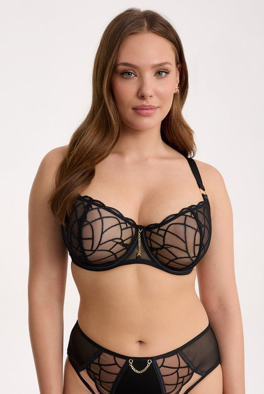 Regina Balconette Soft BH – Moderne Verleiding Met Luxe Gouden Accenten (kopie)