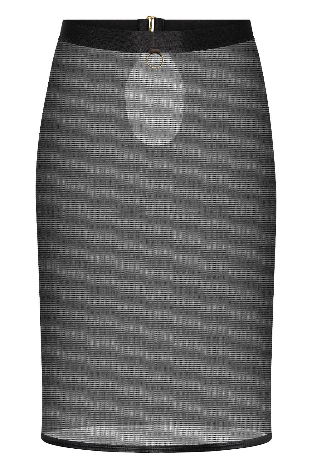 Sheer Stretch Rok – Transparante Mesh Rok Met Sensuele Elegantie