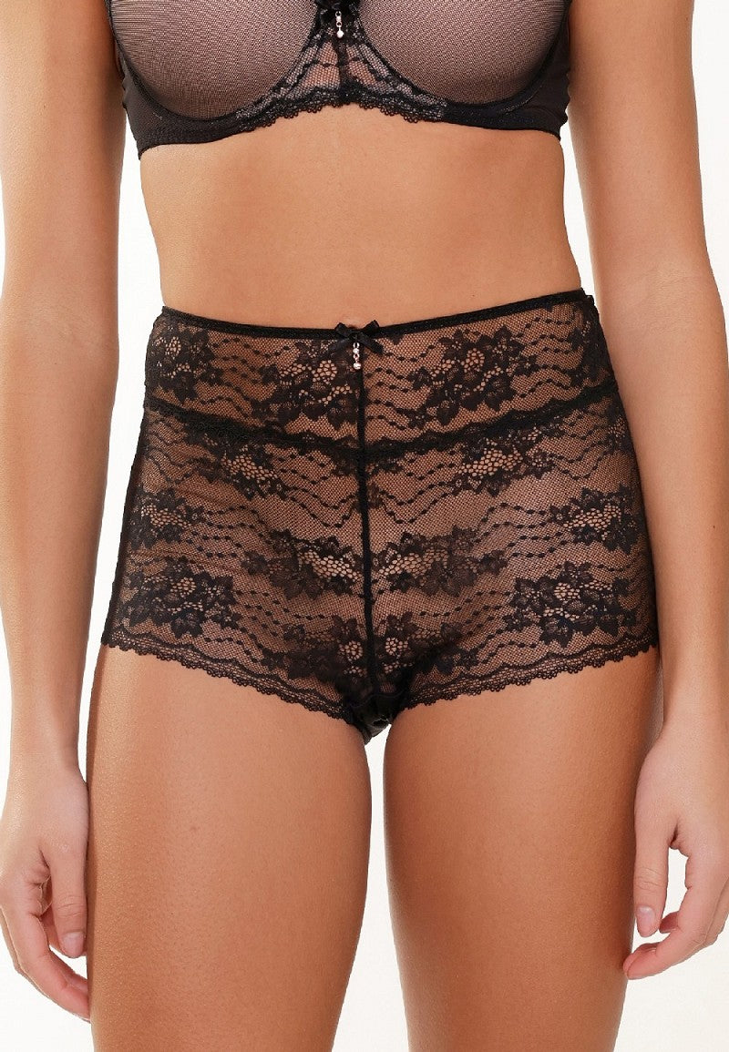 LingaDore - Black - High Waist Shorty