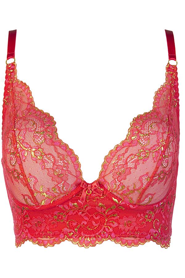 Juicy Bloom Coral Longline BH