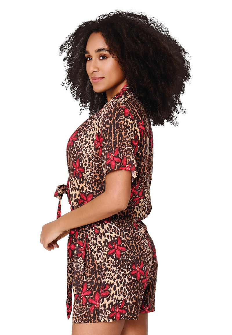 Leopard Flower Beach Set