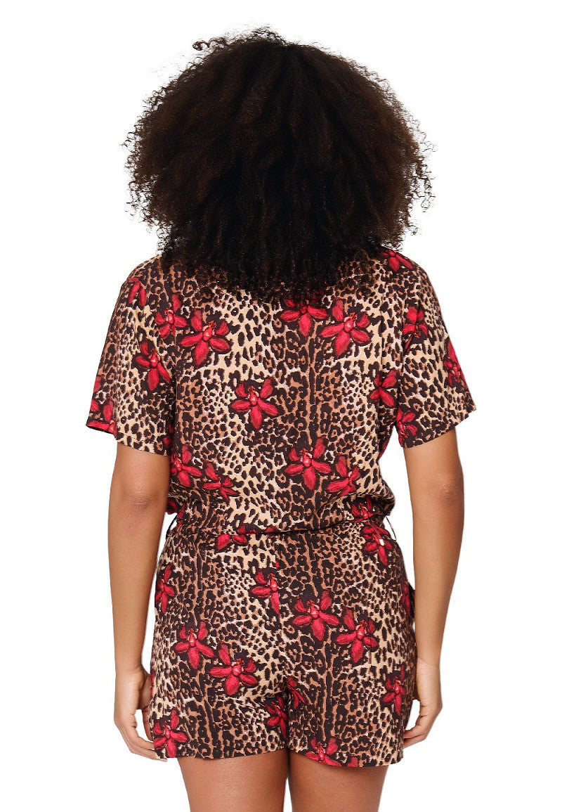 Leopard Flower Beach Set