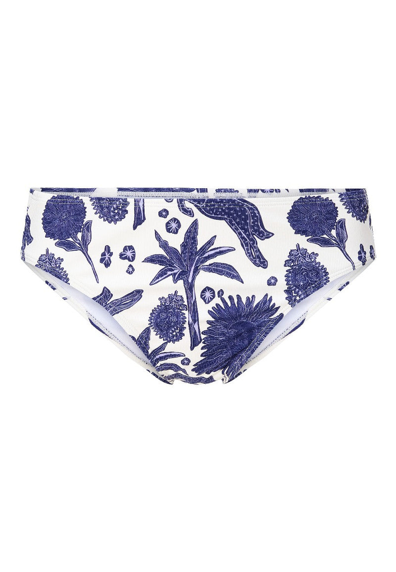 Under The Greek Sun Blauw-Wit Bikini Slip