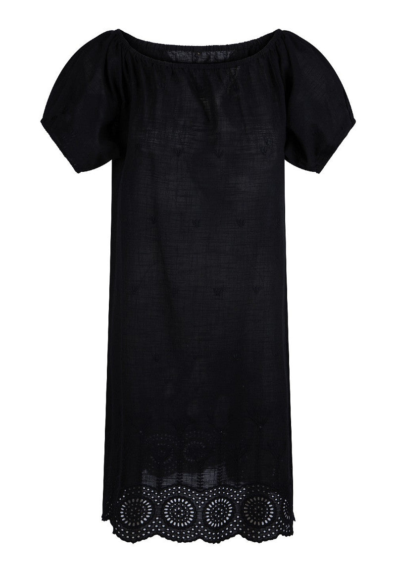 Cotton Comfy Jurk – Luchtige strandjurk met vrouwelijke details, Diverse kleuren