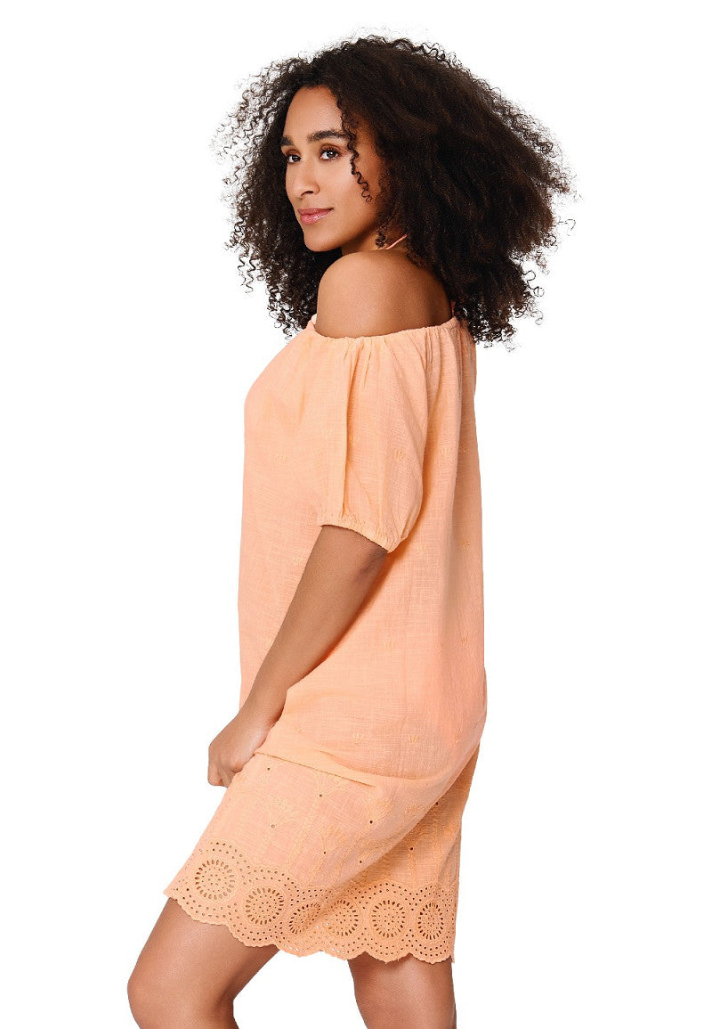 Cotton Comfy Jurk – Luchtige strandjurk met vrouwelijke details, Diverse kleuren