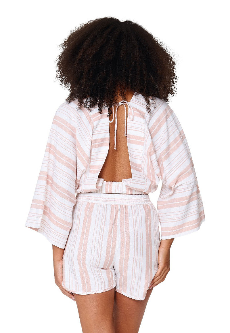 Summer Stripes Shortama Set