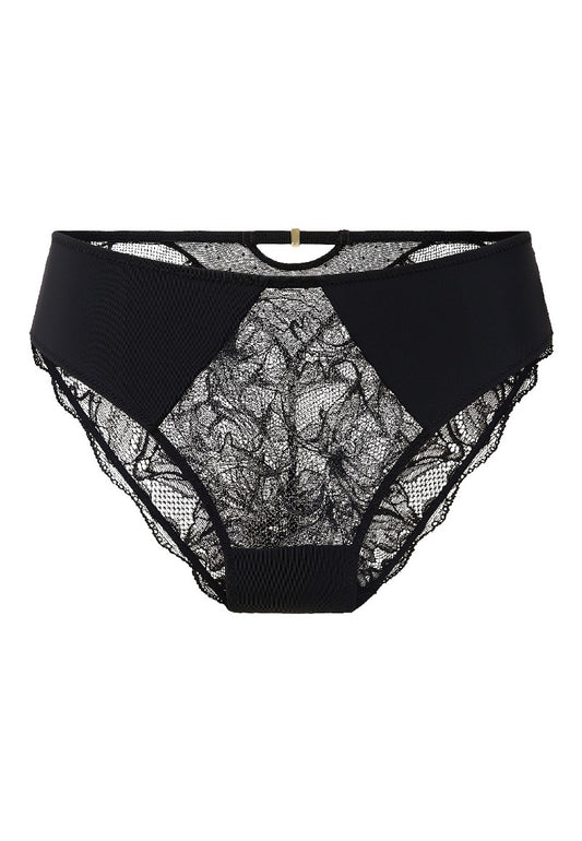 Beauty in Black Kanten Slip