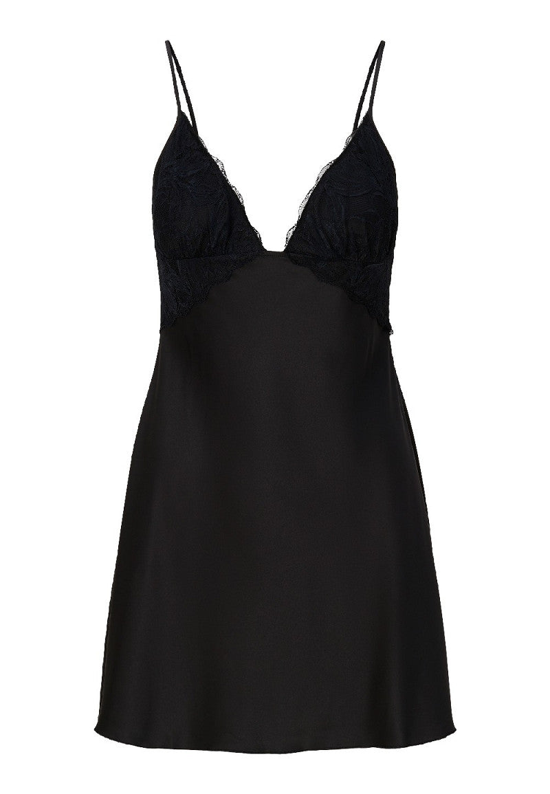 Beauty in Black Satijnen Chemise