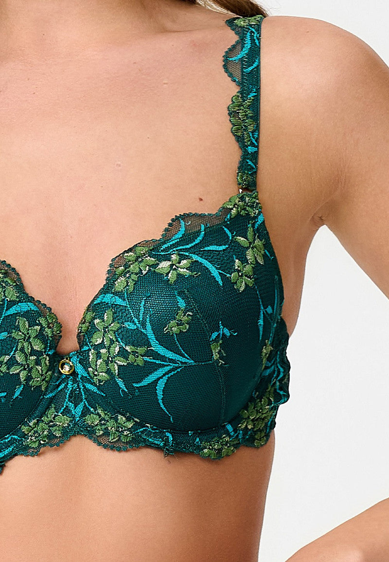 Pine Green Lace Voorgevormde BH