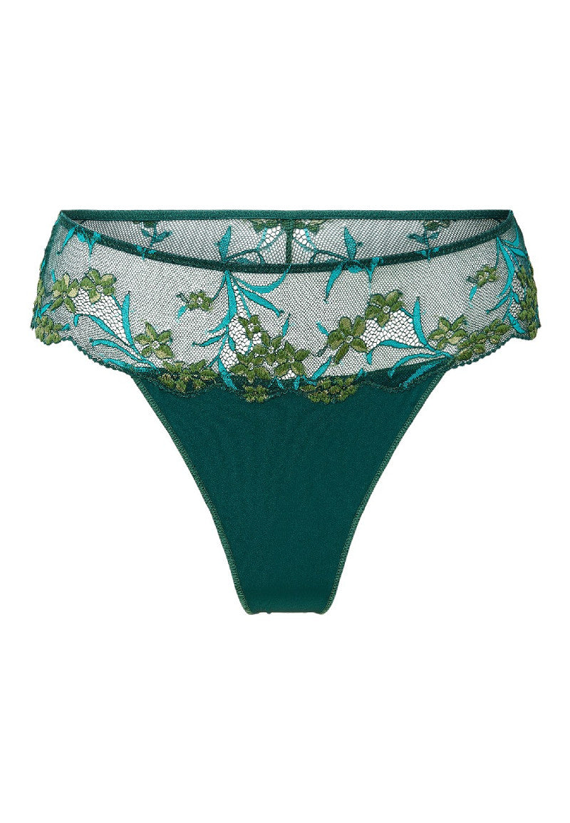 Pine Green Lace String