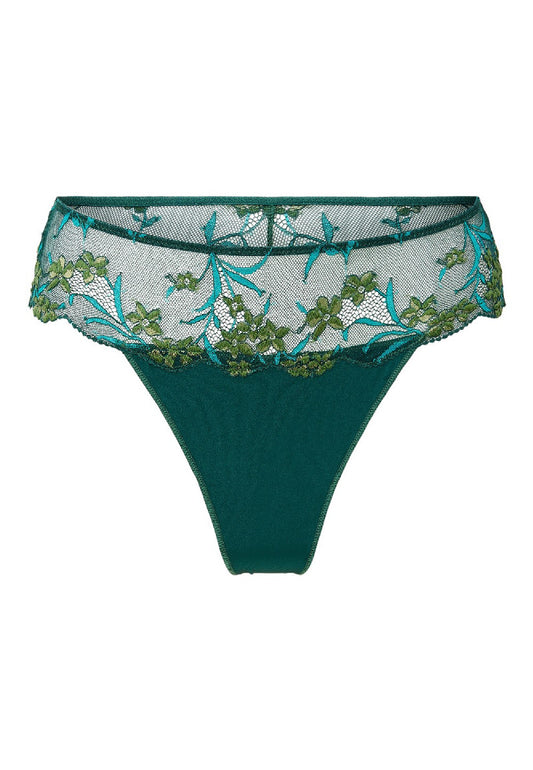 Pine Green Lace String