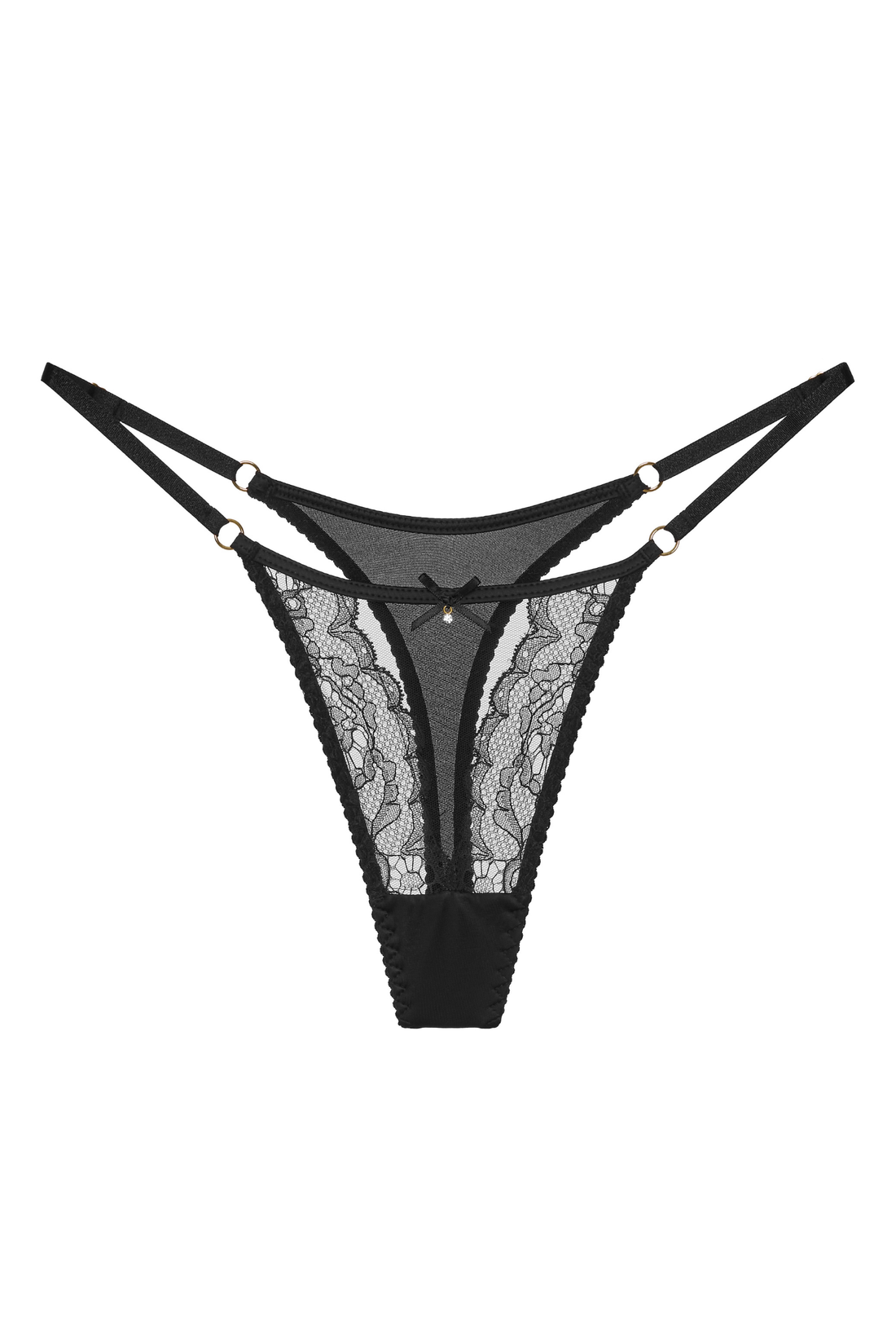 Pure String van Tule en Kant met Verstelbare Bandjes