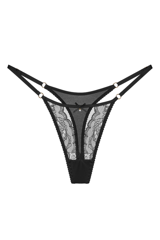 Pure String van Tule en Kant met Verstelbare Bandjes