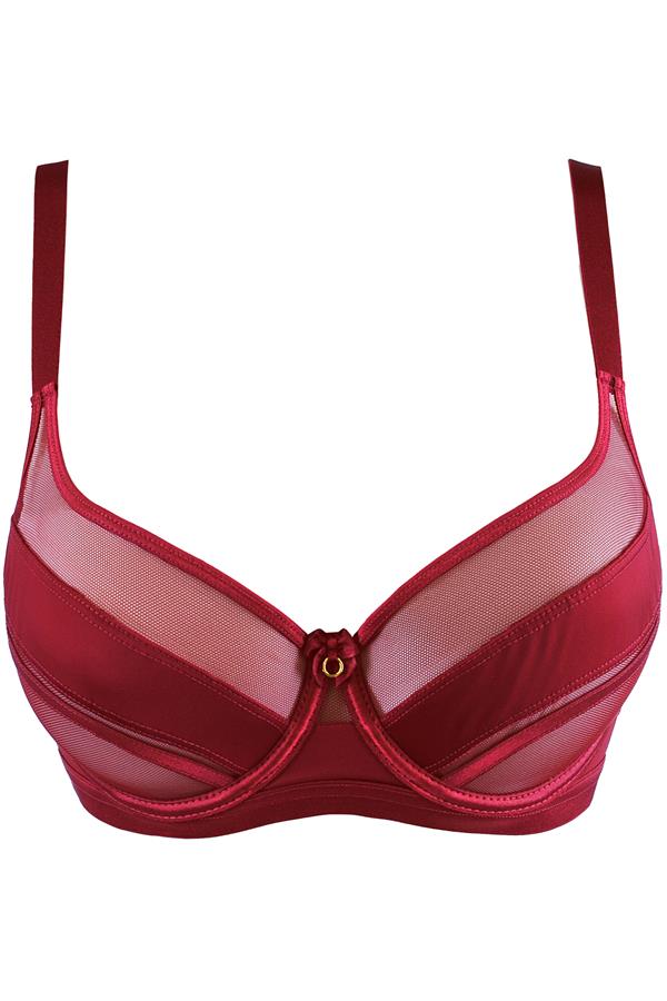 Axami Burgundy BH – Luxe comfort in diep bordeauxrood, Inclusief Plus Size
