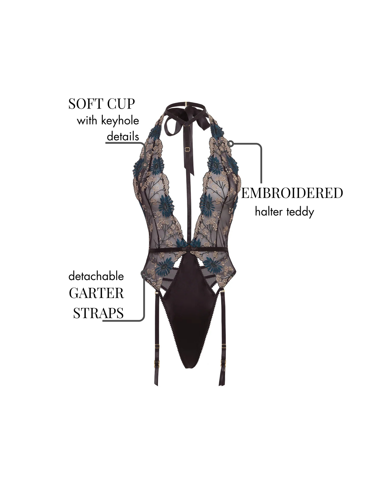 Alani Lace Bodysuit met Harness & Jarretels