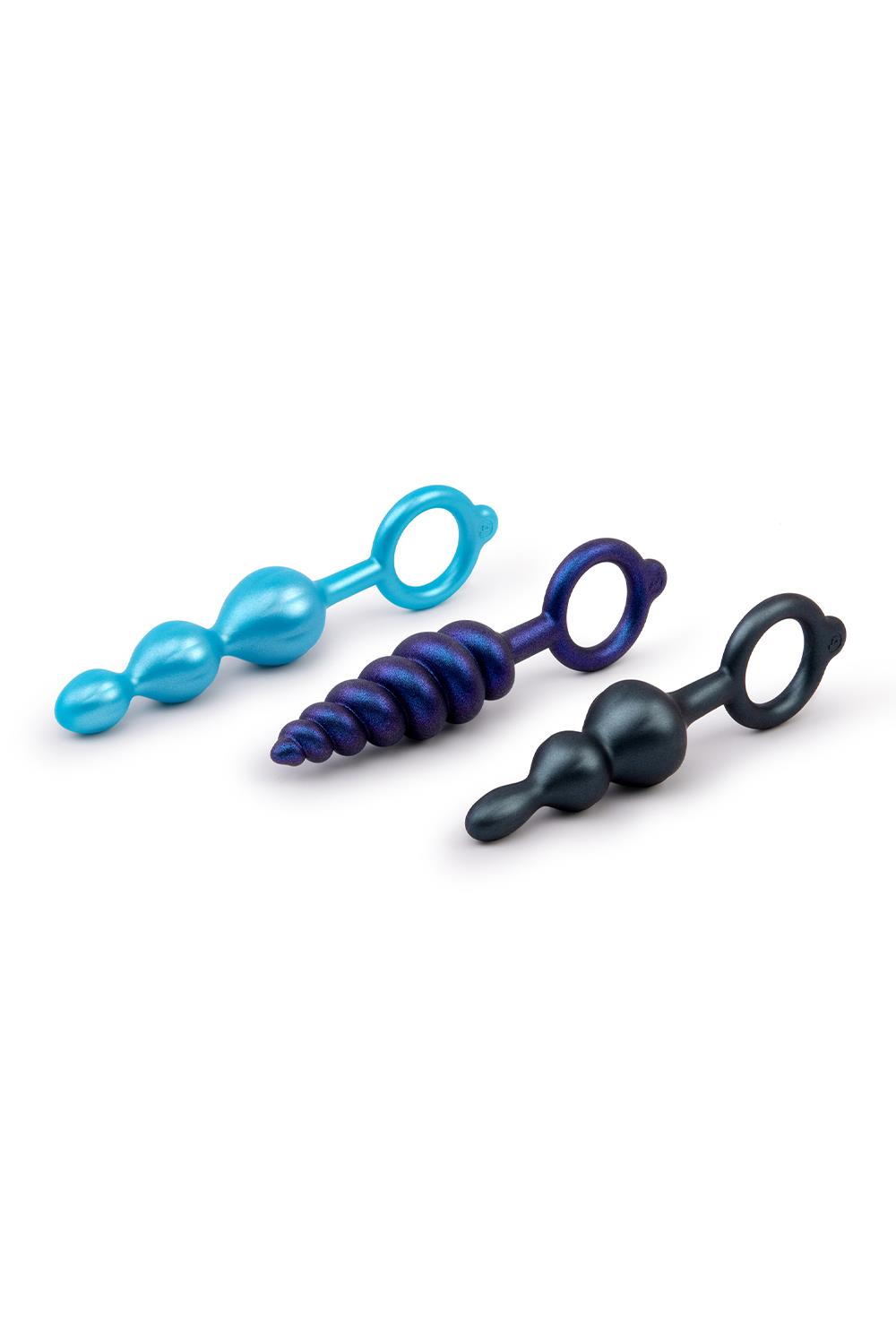 B-Vibe -Beaded - 3-delige Plug Set