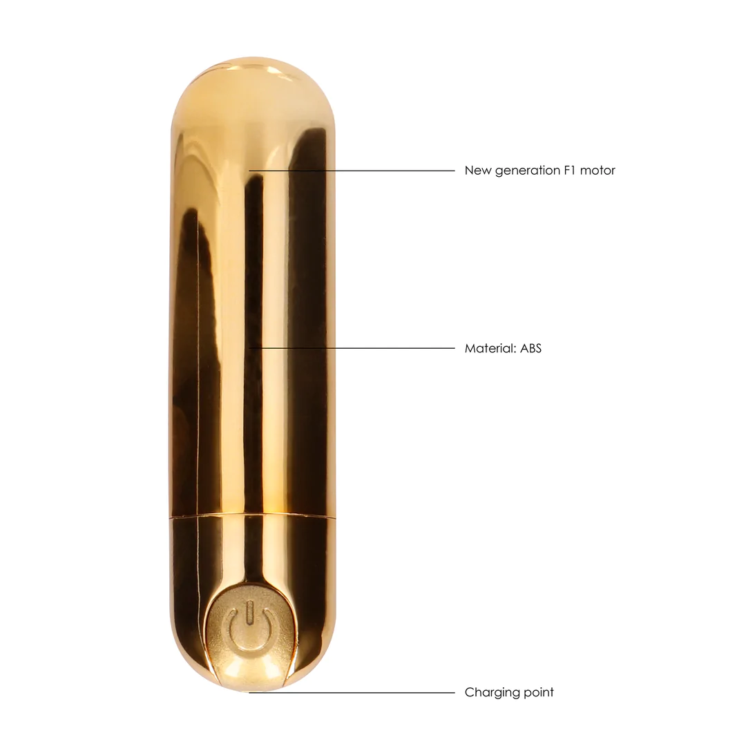 Gouden Mini Bullet Vibrator – Compact Design Met Krachtige Sensaties