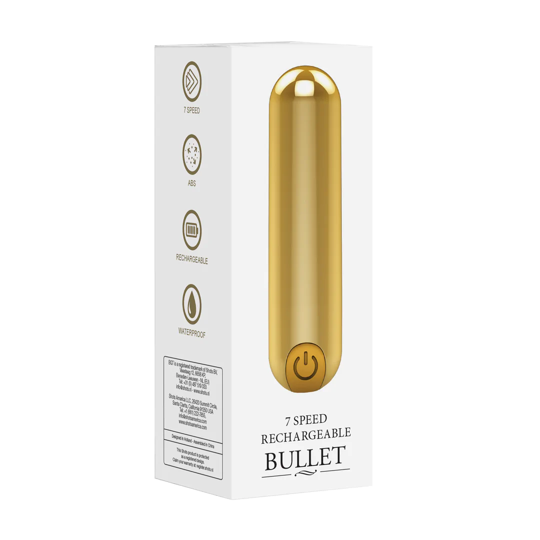 Gouden Mini Bullet Vibrator – Compact Design Met Krachtige Sensaties