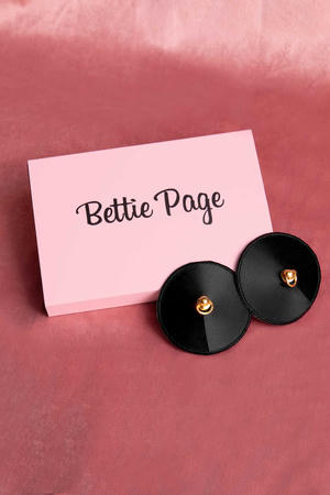 Bettie Page - Etta - Nipple Covers, Rood of Zwart