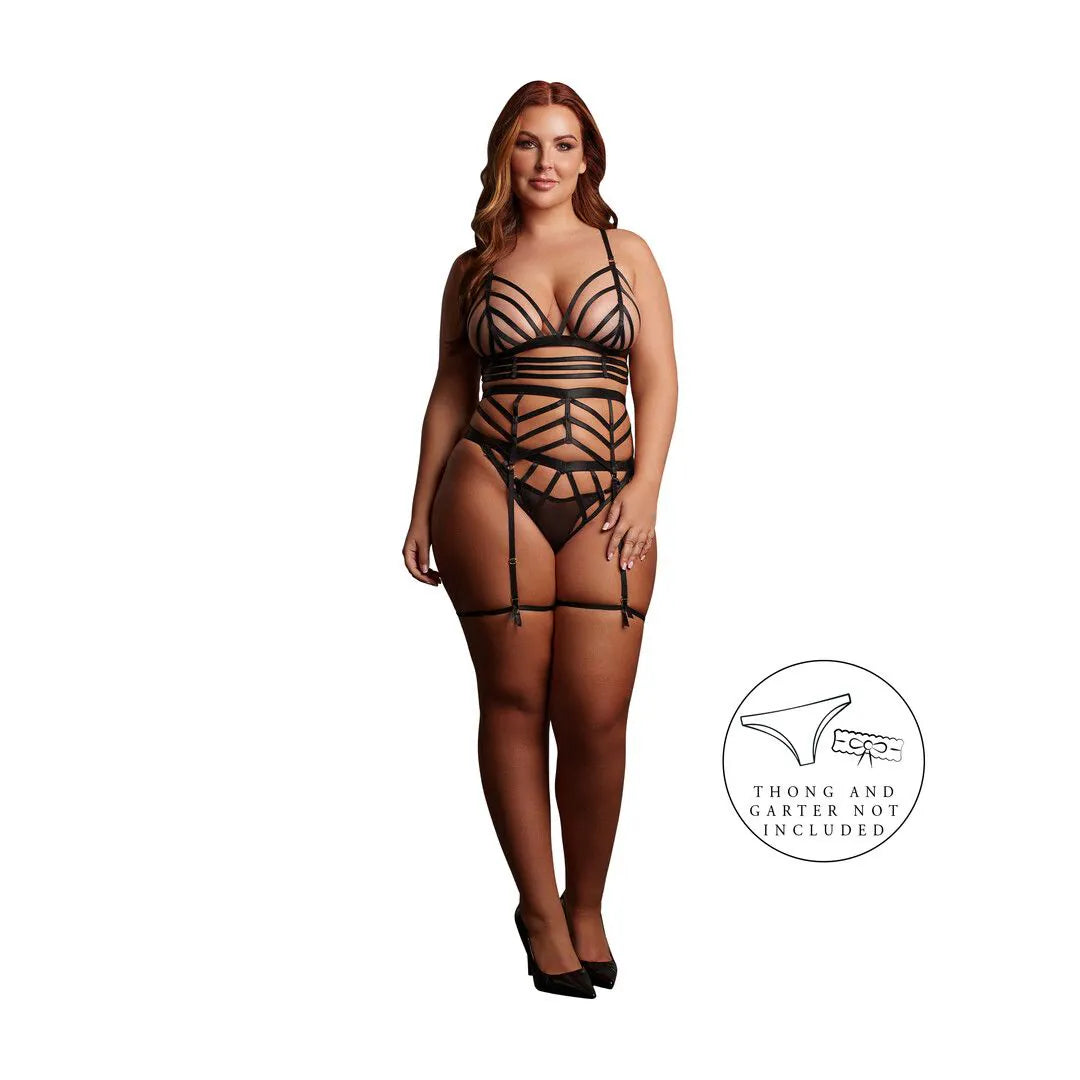 Lola Strappy Set – Sexy 2-Piece Lingerie Set One Size & Queen Size