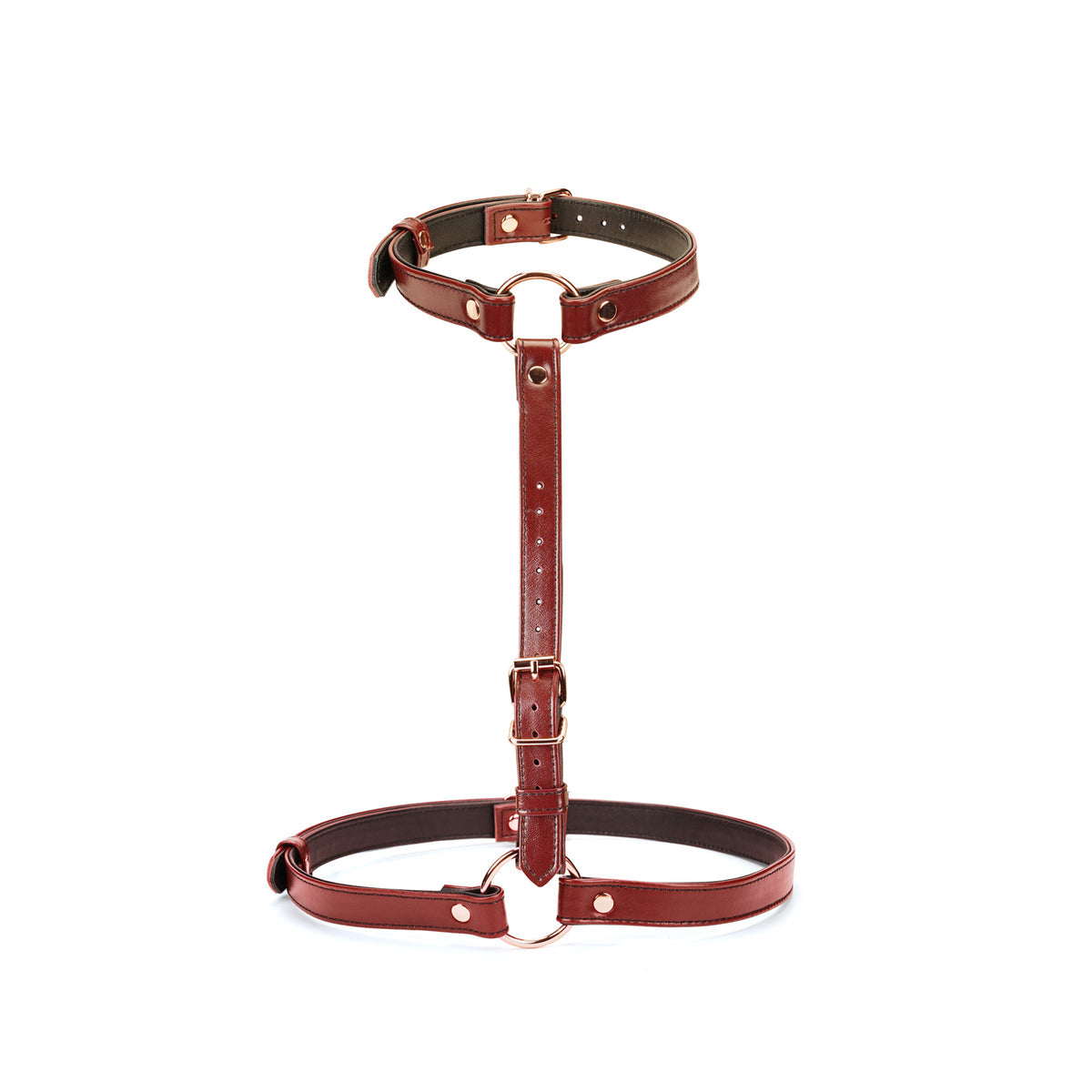 Liebe Seele Wine Red Leather Harness