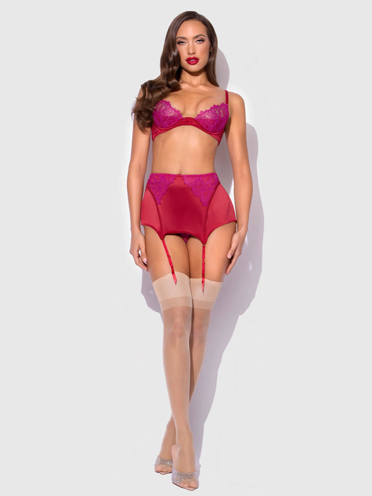 Jocelyn Lingerieset – Cerise Rood en Fuchsia