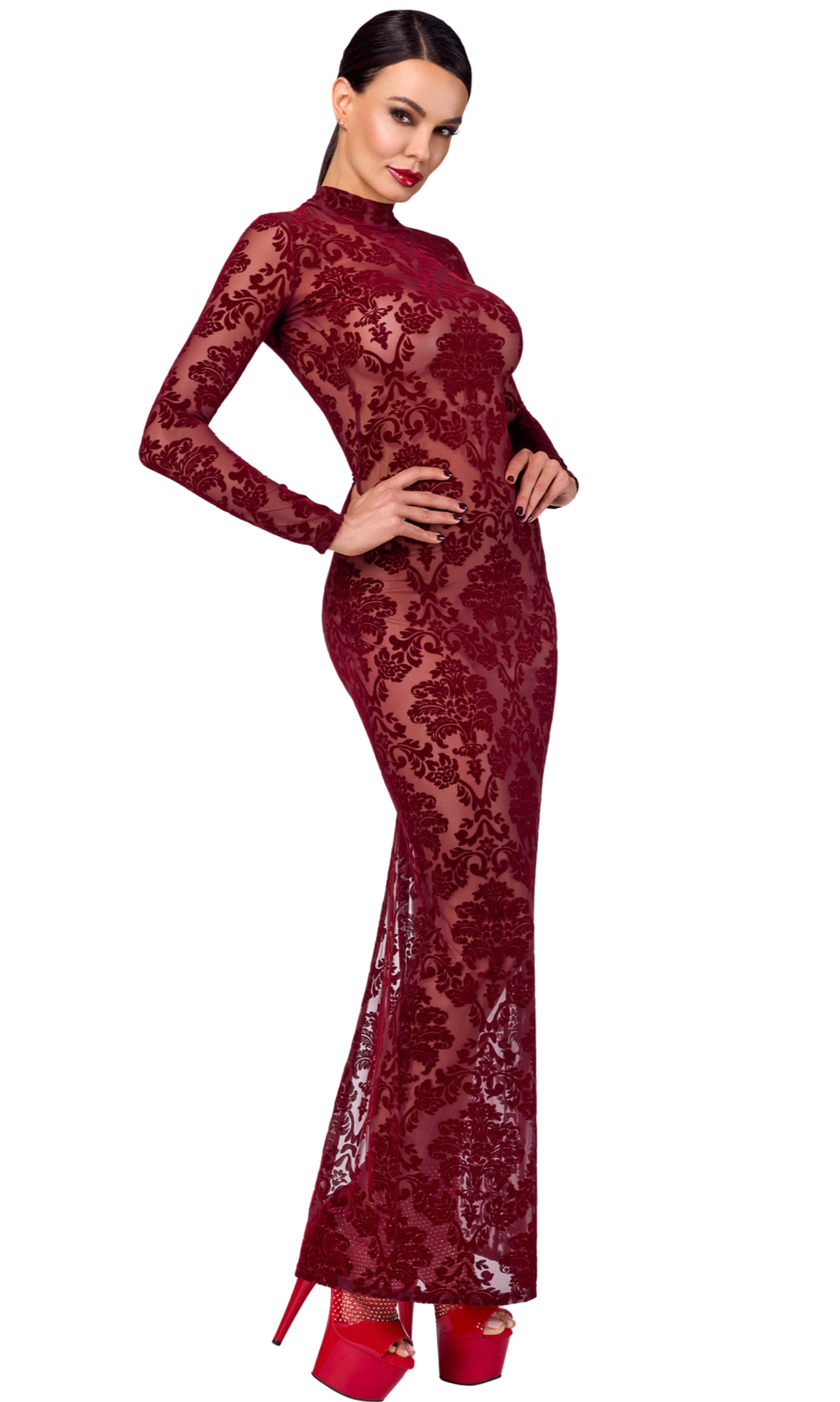 Kink Royal Long Dress – Koninklijke Allure met een Sensuele Twist Kracht