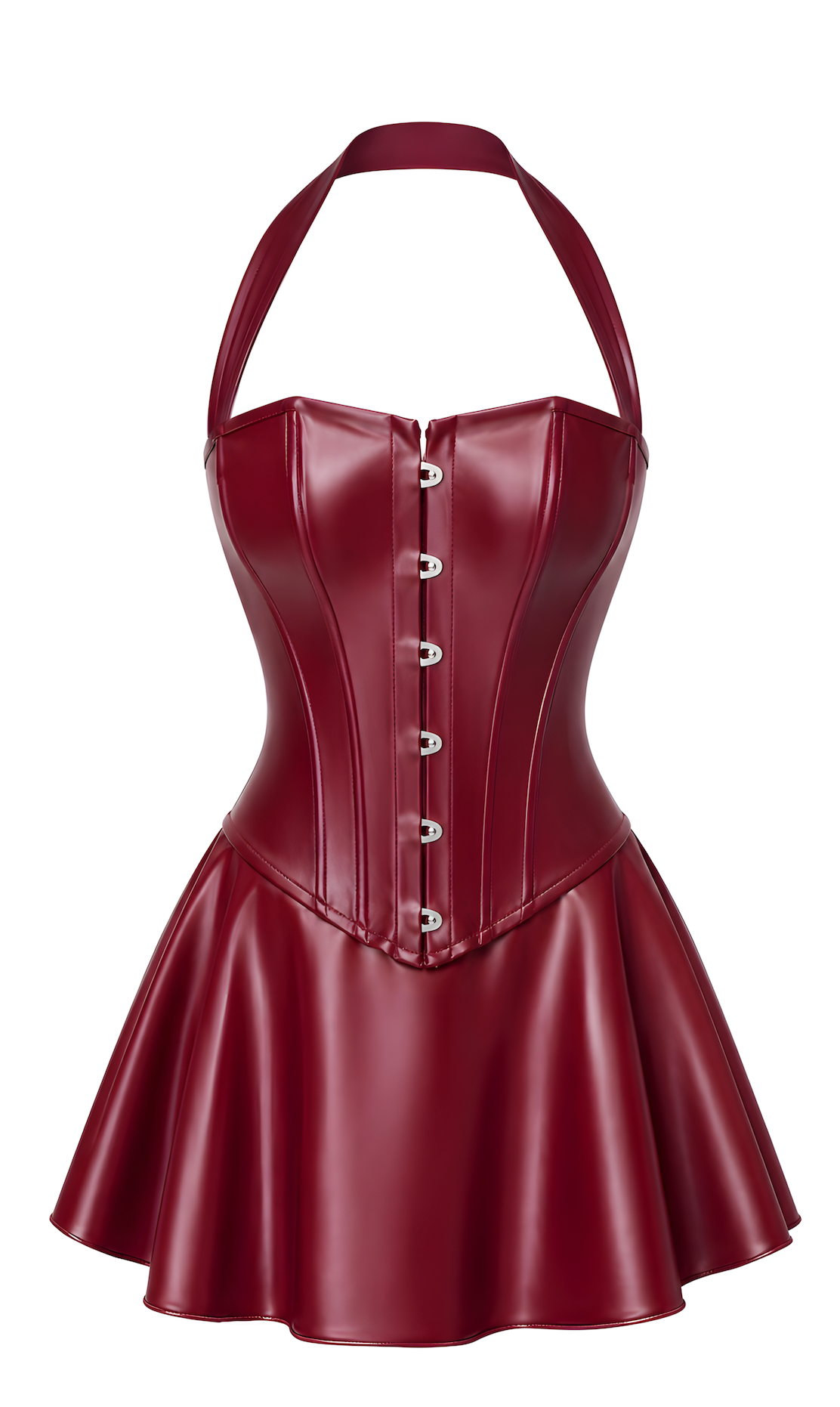 Dark Romance Bordeaux Corset Mini Jurk