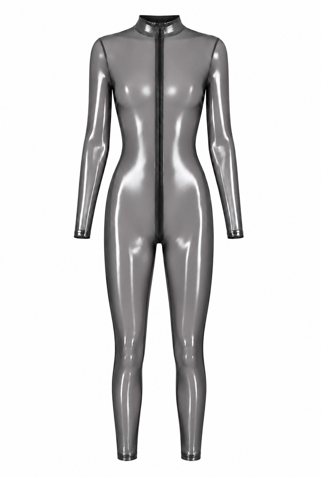 Moondust Catsuit – Zilveren Foil Look Catsuit