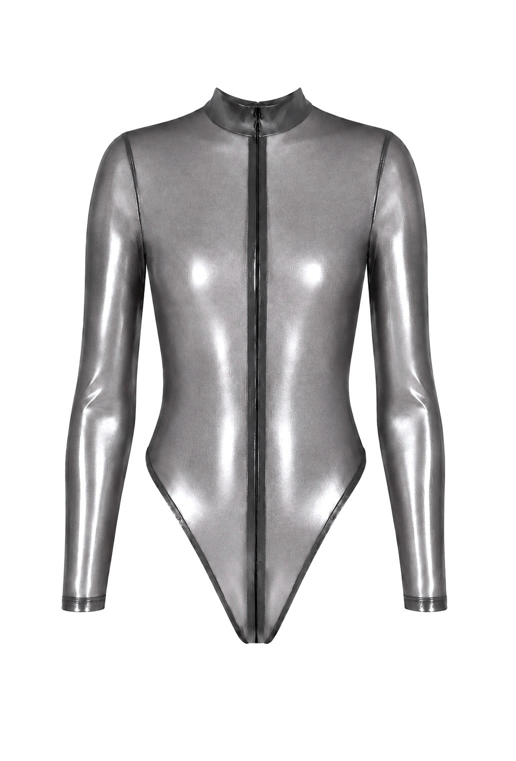 Moondust Bodysuit – Zilveren Foil Look Bodysuit | Noir Handmade