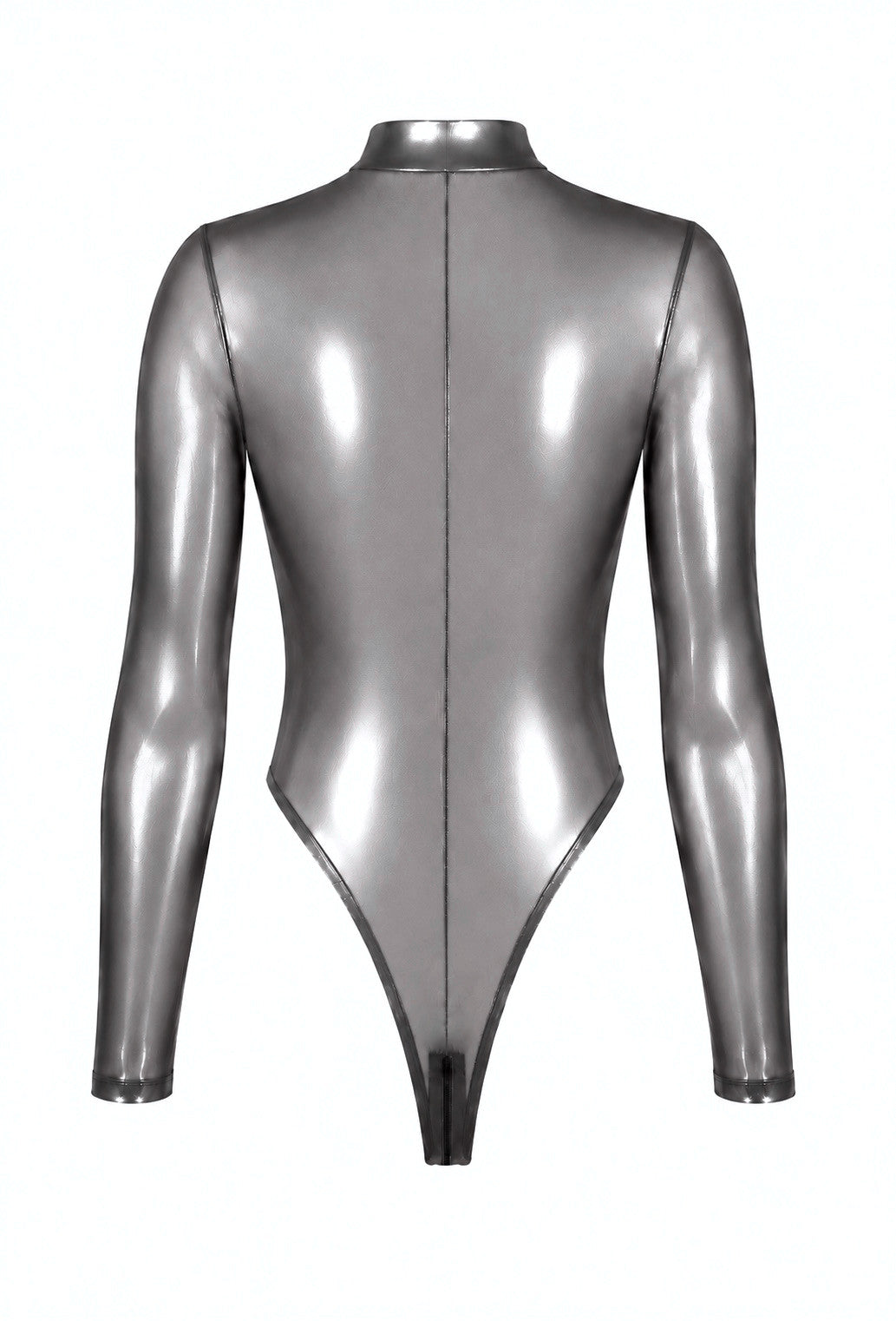 Moondust Bodysuit – Zilveren Foil Look Bodysuit | Noir Handmade