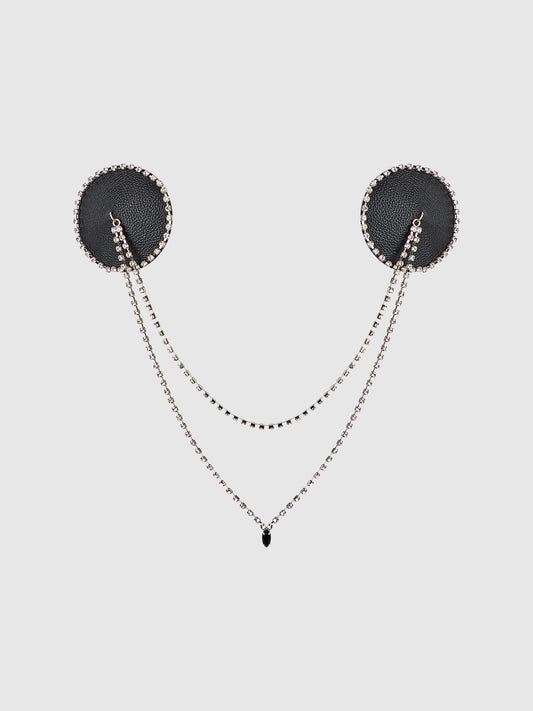Sexy Chain Nipple Covers met strass