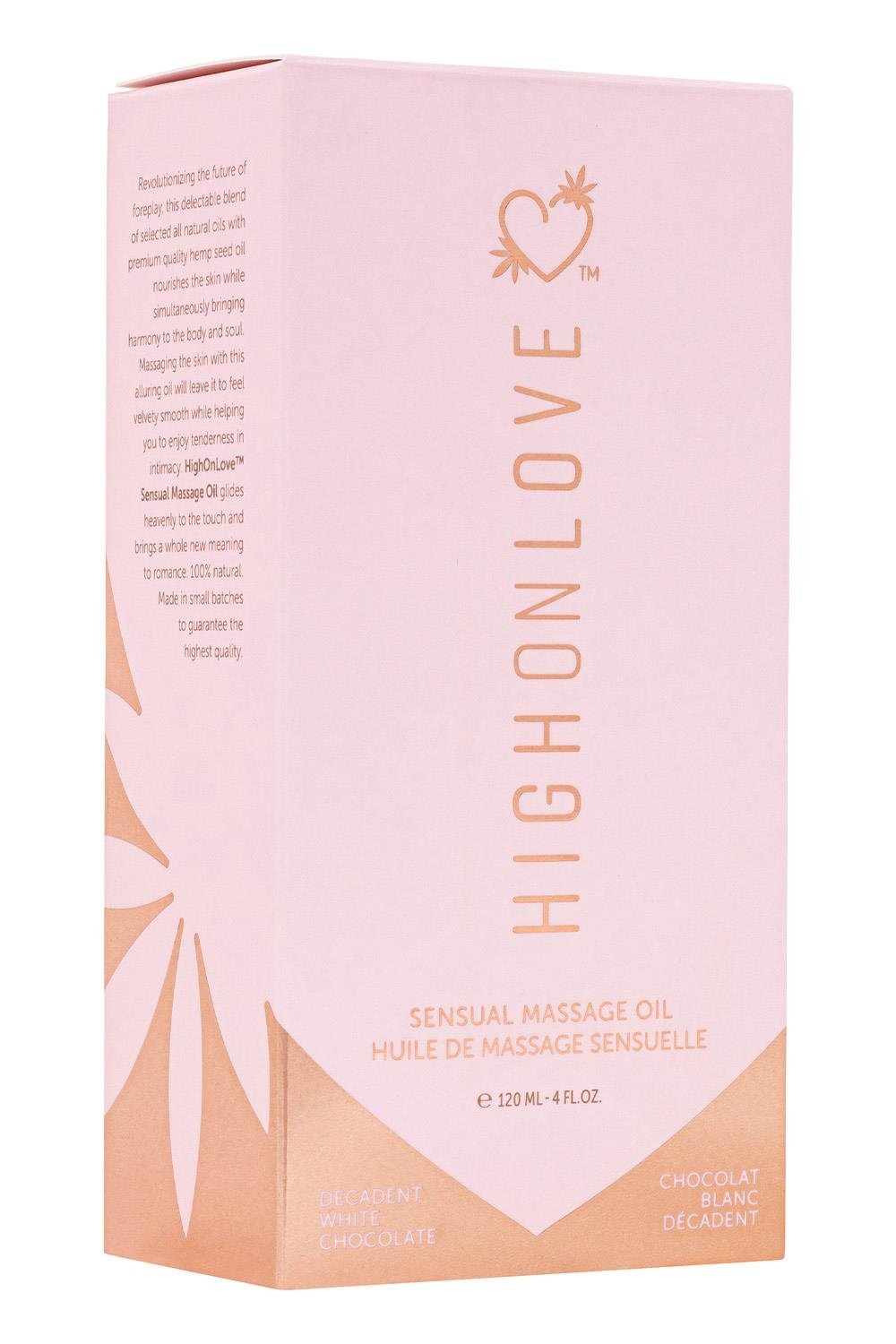 Highonlove - Massage Olie Decadent White Chocolate, 120ml