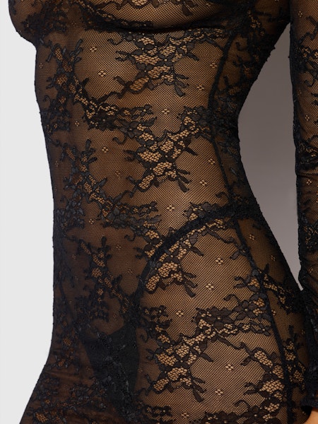 House_of_desire_yvone_zwart_kanten_mini_jurk__missqlingerie